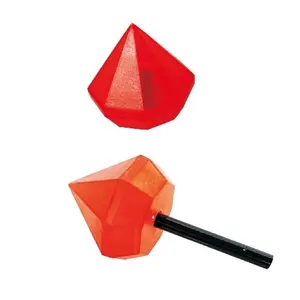 Plastic Transparent Diamond Shaped Kids Pencil Sharpener