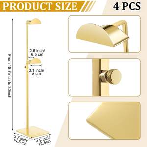 Stainless Steel Purse <b>Window</b> Display Racks Stands Boutique Counter Handbag Display Holder - Product Image 3