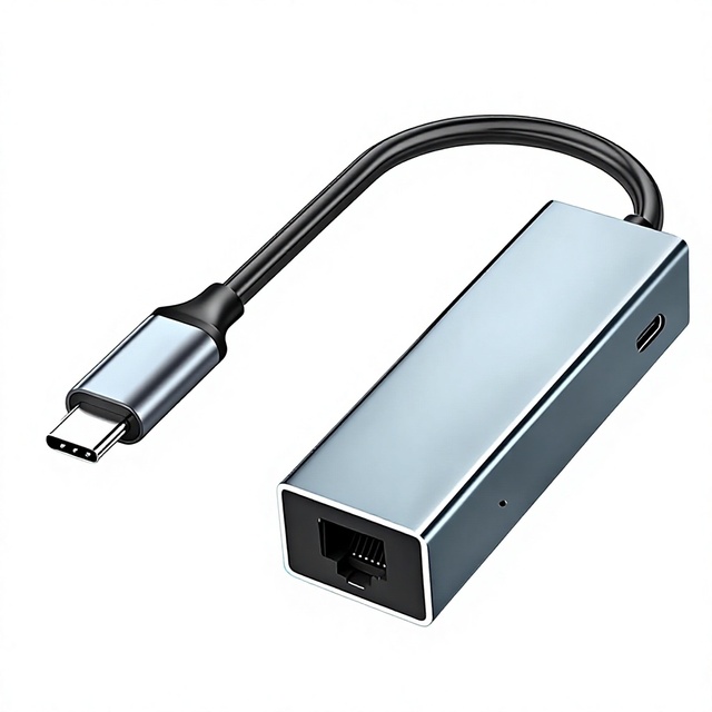 1000Mbps USB C to Ethernet Adapter with PD Portable USB-C&Network Charging RJ45 Ethernet Adapter Compatible Type C Device