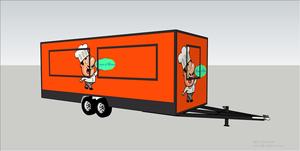 Remolque de Comida Callejera Verde de 5 Metros con Doble Toldo y Ventanas Corredizas, Remolque de Comida Rápida para Donuts con Estándar Alemán - Product Image 5