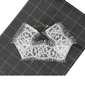 Collier ras du <span class=keywords><strong>cou</strong></span> en dentelle pour femme avec pendentif à pompon, col artistique ajouré, design original, style européen et américain, 31 cm à 40 cm - Product Image 5