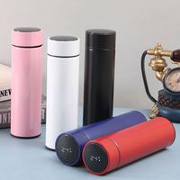 Thermos en acier inoxydable à prix avantageux, bouteille isotherme à vide, gobelet intelligent avec affichage numérique de la température, thermos intelligent