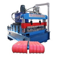 Machine à plier les tôles de toiture en métal HAIXING 760 Tr4 Pv4 pour toits en arche incurvée, 380V 3 phases, épaisseur 0,3-0,8 mm, facile à utiliser