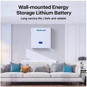 Bullcube 2.56kWh High Charging Efficiency 24v 100ah Lithium Solar <b>Battery</b> Wall <b>Mount</b> GX-24100-PW 24v <b>Battery</b> <b>Batteries</b> for Solar - Product Image 2
