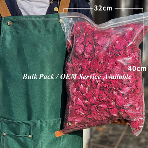 Toplu kurutulmuş kırmızı gül yaprakları dekoratif temiz gerçek çiçekler toptan düğün konfeti için | Kutlama | Topingler | Spa | Banyo - Product Image 4