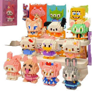 Bloques de Construcción de Micropartículas Compatibles, Animales, Naturaleza, Modelo Educativo de Ensamblaje, Juguete de Plástico ABS, 40 Piezas, Escala 1:1 - Product Image 1