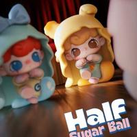 Оптовая серия мини-фигурок Half Sugar Ball в слепых коробках, полный набор из 12 штук, милые фигурки из ПВХ для коллекции