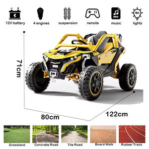 Voiture électrique pour enfants tout-terrain à quatre roues, 12V, fonctionnant sur batterie, type buggy, pour la vente en gros aux fabricants - Can-am pour enfants - Product Image 5