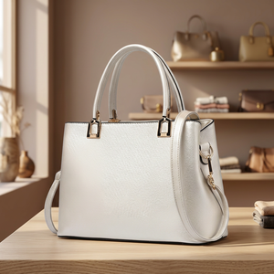 Pochette de luxe pour femme en cuir véritable de marque internationale BS, avec fermeture éclair, imperméable, durable, légère, capacité 3L+ - Product Image 6