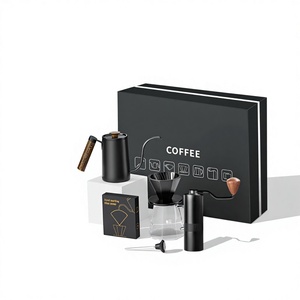 Complete Pour Over Set for Home Office Manual <b>Maker</b> Kit with Professional Ceramic & Glass Dripper Box - Product Image 1