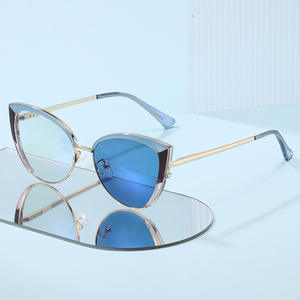 Nuevas gafas de sol fotocromáticas estilo ojo de gato para mujer, protección UV400, montura de plástico y metal, clasificación 2, gafas de sol de moda para exteriores. - Product Image 3