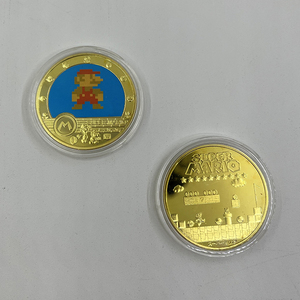 5 designs <span class=keywords><strong>jeu</strong></span> super Mario <span class=keywords><strong>Luigi</strong></span> anime collection bloc pièce 24k plaqué or pièce - Product Image 5
