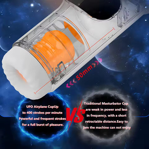 Cross-Border View <b>Vibrating</b> Heating Voice Smart Aircraft Cup Male Masturbation Device Electric Retractable Sex Toy - Product Image 3