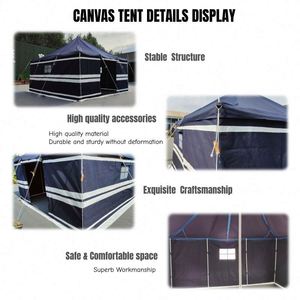 Chenya CY002-1 Tienda de campaña tipo túnel de lona árabe para cuatro estaciones, de una habitación, tamaño personalizado, estilo beduino de Oriente Medio, suministro de fábrica - Product Image 5