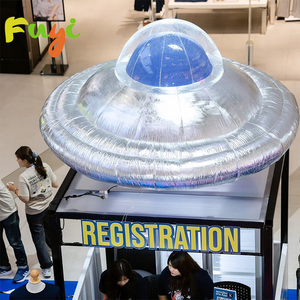 Ovni Inflable Publicitario Giratorio para Discotecas, Iluminación Inflable para Escenarios, <span class=keywords><strong>Platillo</strong></span> Volador Inflable para Eventos - Product Image 3