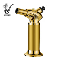Nouveau Briquet à Trois Flammes à Pulvérisation Directe, Grande Puissance 1300 Degrés, Coupe-Vent, pour Usage Professionnel et Personnel, Cigarette