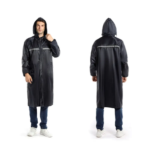 Alta calidad senderismo campamento poliéster Pu Eva impermeable hombres adultos impermeable con capucha doble manga fábrica <span class=keywords><strong>Outlet</strong></span> lluvia Poncho - Product Image 6