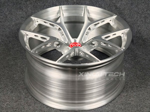 ล้อฟอร์จโมโนบล็อก XINLAI รุ่นใหม่ สีเงินปัดเงา 5 ก้าน ขนาด 17-22 นิ้ว 5x112 5x114.3 5x120 ชุด 4 ชิ้น ET 20 มม. - Product Image 4