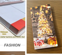 Lot de blocs-notes adhésifs de Noël prêts à être expédiés, design créatif et mignon, avec coins arrondis et coque rigide