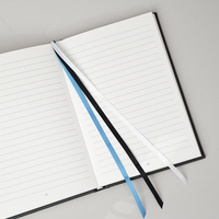 Journal élégant en cuir PU relié en couverture rigide A5, coffret cadeau avec logo personnalisé, papier de qualité supérieure, carnet de notes