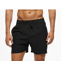 Zomerse surfshorts/boardshorts voor heren met custom logo, effen, gemengde kleuren.