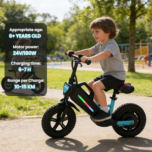 Vélo électrique pour enfants avec une charge maximale de 70 kg, deux niveaux de vitesse, 8-15 km/h, pour l'exercice et le renforcement physique des enfants - Product Image 2