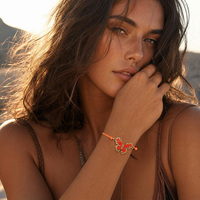 Pulsera de Mariposa Boho Hecha a Mano con Cuentas Miyuki para Mujer, Joyería Boho, Joyería Miyuki Hecha a Mano, MOQ Bajo