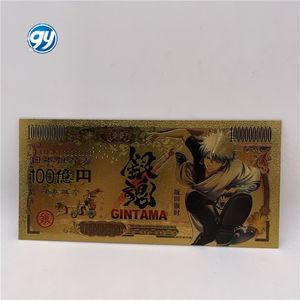 5 types de billets de banque d'anime japonais <span class=keywords><strong>Gintama</strong></span>, billets de banque en or, collection de cartes de dessin animé - Product Image 5