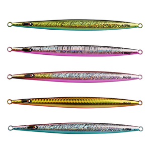 HOWELL Señuelo de <span class=keywords><strong>Pesca</strong></span> Jigging de Lanzamiento Largo 14.5cm 100g, Jig de Plomo de Hundimiento Lento para Barco en Agua Salada con Adhesivo Láser para <span class=keywords><strong>Lubina</strong></span> 40g 120g - Product Image 6