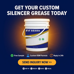 Grasso per Silenziatori Certificato NSF H1 HALAL NLGI <span class=keywords><strong>0</strong></span>-<span class=keywords><strong>30</strong></span> fino a 180°C, Sicuro per Alimenti, Resistente all'Acqua, OEM Personalizzato per Elettrodomestici - Product Image 6