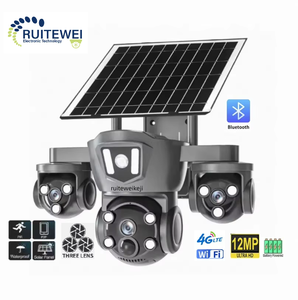 Ruitewei ZRS1 4G WLAN PTZ Birnenkamera 12MP 4K Solarbetrieben für Outdoor-Haussicherheit mit Zwei-Wege-Audio, Nachtsicht & IP66 - Product Image 1