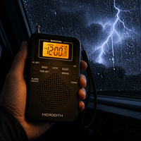 Radio Portátil AM FM NOAA con Logotipo Personalizado OEM, Certificación CE, Venta Directa de Fábrica, Funciona con Batería