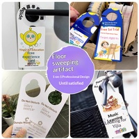 Cartes promotionnelles personnalisées pour poignées de porte, idéales pour les cours de formation et de danse - Flyers imprimés offset, origine Chine