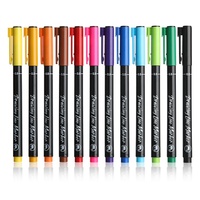Stylo à pointe fine Mobee P-621, fabrication chinoise, vente en gros, écriture fluide, pointe fine 0,5 mm, marqueur fineliner multicolores brillant avec clip