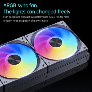 SNOWMAN Dissipatore CPU 360mm con LED RGB, Sistema di Raffreddamento ad Aria Silenzioso ad Alte Prestazioni - Product Image 6