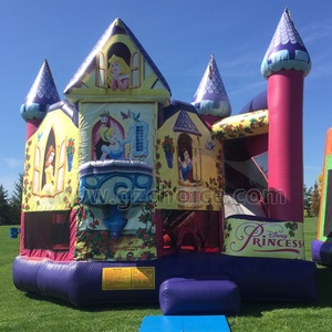 Château gonflable de thème de princesse de qualité commerciale préféré d'enfants filles sautant le toboggan plein d'entrain de château pour la <span class=keywords><strong>location</strong></span> - Product Image 4