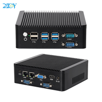 Mini PC Industrial sin Ventilador con Doble LAN, RS232, RS485, N5100, J4125, Ubuntu Linux para Kioscos y Señalización Digital