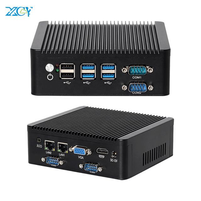 Fanless Dual LAN IOT Industrial Computer RS232 RS485 N5100 J4125 Ubuntu Linux Mini PC for KIOSK Digital Signage