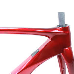 New Fashion rot Carbon T700 Road Disc Fahrräder Rennrad rahmen Carbon faser rahmen 700c Carbon Rennrad rahmen - Product Image 4