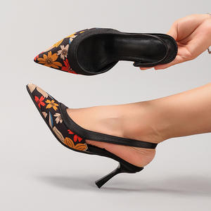 Deslumbrantes Zapatos de Tacón Ombre para Mujer, Color Degradado, Punta en Pico, Zapatos de Noche para Mujer - Product Image 3