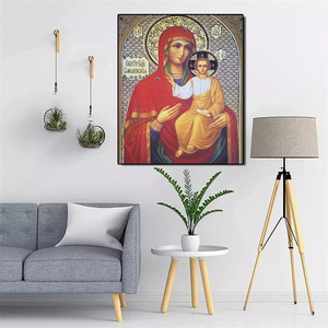 Nuovi arrivi pittura diamante figure religiose la vergine maria <span class=keywords><strong>e</strong></span> il ragazzo trapano completo diamante ricamo Home Decor Art <span class=keywords><strong>Wall</strong></span> - Product Image 2