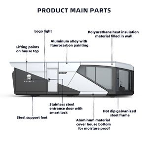 2025 lüks Modern uzay kapsülü prefabrik modüler kapsül minik ev mobil ev uzay kapsülü otel ve Villa için - Product Image 4