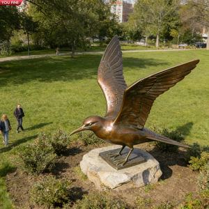 YOUFINE Escultura de Gaviota Ártica de Bronce Grande para Decoración de Jardín, Parque, Patio y Paisaje al Aire Libre - Product Image 1