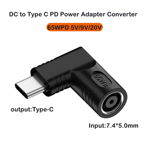 Nuovo Adattatore di Alimentazione DC a USB-C PD 5.5X2.5/7.4X5.0/4.5X3.0mm per Laptop e Telefoni Cellulari / 65W - Product Image 3