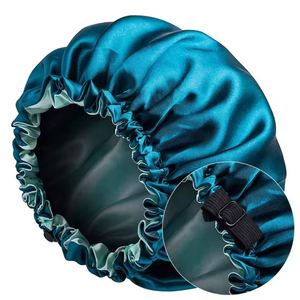 Eye <b>Mask</b> Kit Double Layer Adjustable Elastic Knit Silk Breathable Solid Color Hair Care Supplies Shower Cap - Product Image 4