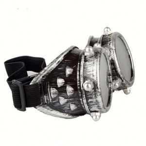 Lunettes de soudeur vintage punk gothique personnalisées pour cosplay, avec décoration de vis et écrous, lunettes steampunk pour hommes et femmes - Product Image 3