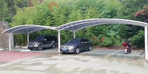 Tettoia Moderna per Auto in Alluminio e Policarbonato, Resistente <span class=keywords><strong>al</strong></span> Vento, per 2 Posti Auto, con Rivestimento UV - Product Image 6