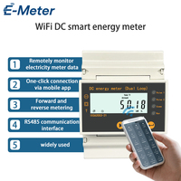 Penjualan laris meteran energi DAYA DC 5 1000V Input tegangan tampilan LCD Digital Wattmeter untuk pemantauan sistem Panel surya