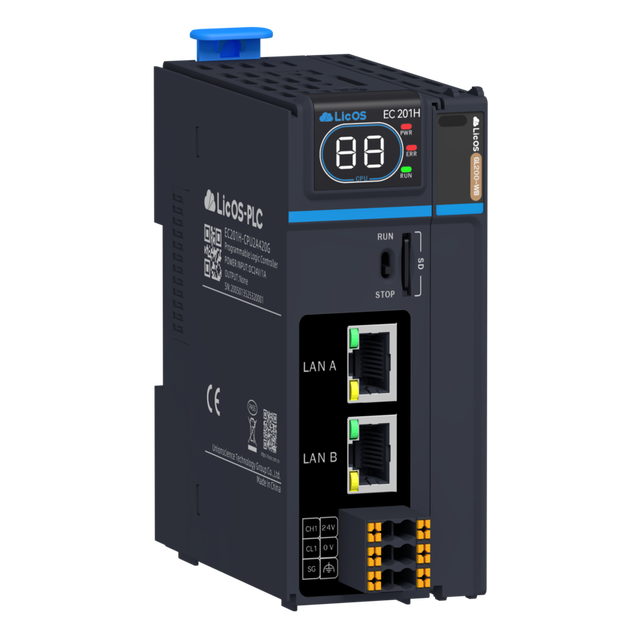 8 Axis EtherCAT Master PLC CPU Module 24VDC CODESYS Programmable for Robotics Motion Control