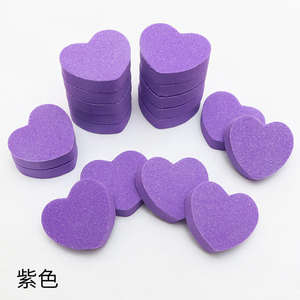 Lime à ongles professionnelle en forme de cœur, éponge à polir givrée, tampons à polir pour ongles, lime à ongles et tampons 100/180 pour le soin des ongles - Product Image 6